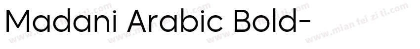 Madani Arabic Bold字体转换